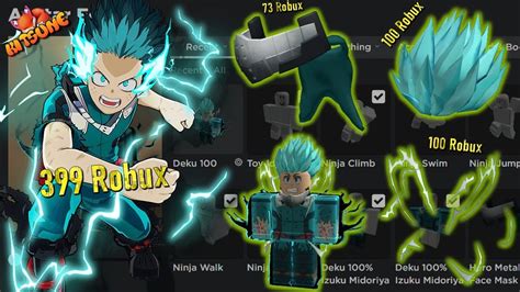 ROBLOX AVATAR: Izuku Midoriya(100 Percent) | How to make it - YouTube