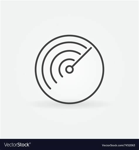 Radar logo or icon Royalty Free Vector Image - VectorStock