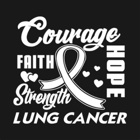 Lung Cancer gift Fight Wear White Ribbon Hope Gifts - Lung Cancer Awareness - T-Shirt | TeePublic