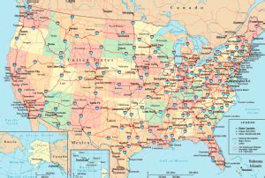 The United States Interstate Highway Map | Mappenstance