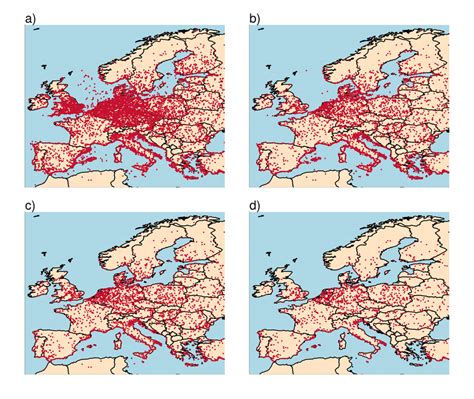 Locations of European Severe Weather Database (ESWD) tornado reports:... | Download Scientific ...