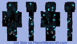 Sculk Infected Human Minecraft Skin