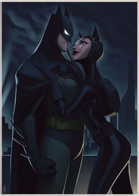 [Fan Art] "Batman and Catwoman" by Leandro Franci : r/DCcomics