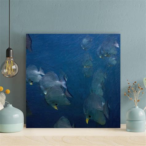 Rosecliff Heights " A School Of Gray Fish With Yellow Oars " Painting ...