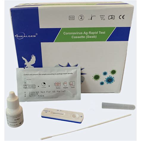 Healgen Covid-19 Antigen (Swab) Rapid Lateral Flow Test Kits - Pack of ...