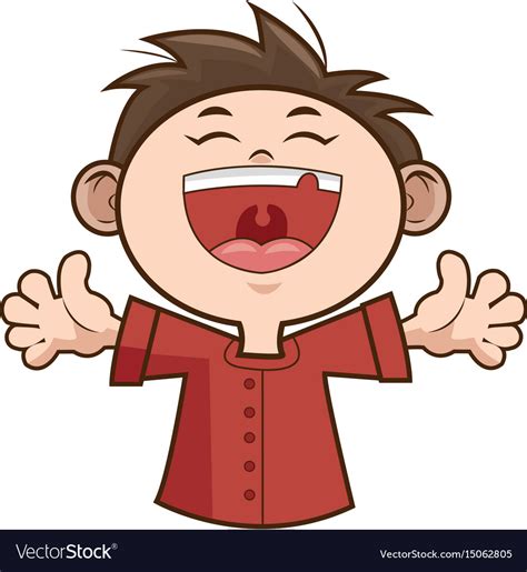 Children boy happy face celebration party Vector Image