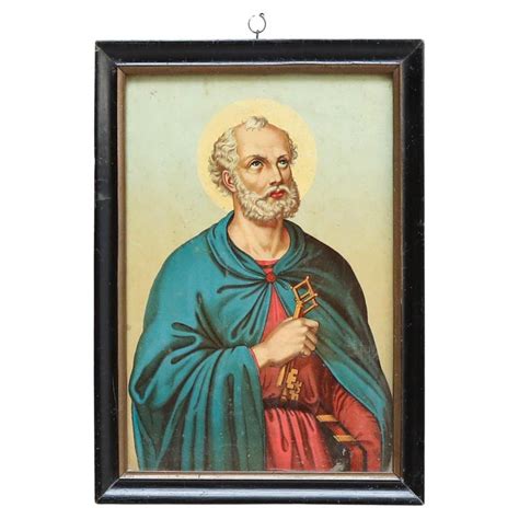 Framed Print of Saint Peter by Unknown Artist, circa 1940 For Sale at ...