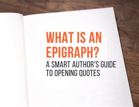 What Is an Epigraph? A Smart Author’s Guide for 2023 – The Writer's Depot