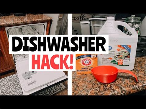 HOW TO CLEAN YOUR DISHWASHER WITH BAKING SODA + VINEGAR!