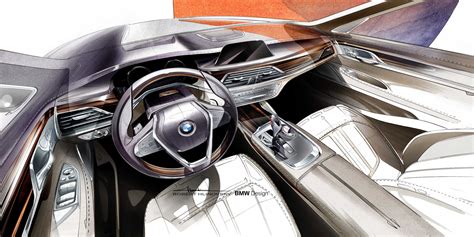 The new BMW 7 Series - Interior Sketch (06/2015).