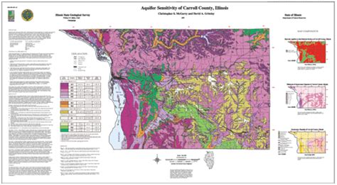 Aquifer Sensitivity of Carroll County, Illinois | ISGS Resources (Maps ...