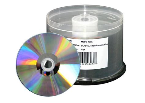 Microboards DVD+R Dual-Layer 8.5GB Hub-Printable Media - Silver Lacquer ...