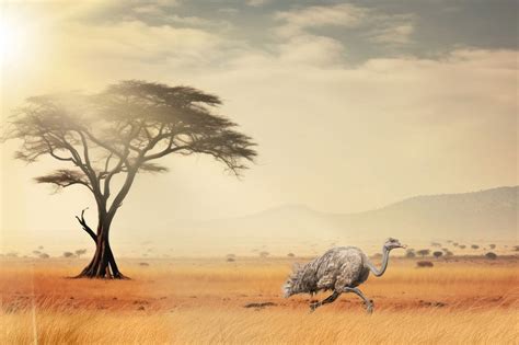 Ostrich running animal wildlife nature | Premium Photo - rawpixel