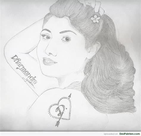 Pencil Sketch Of A Girl By Dharmendra - Desi Painters