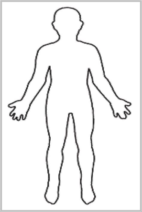 Blank Human Body Diagram - koibana.info | Human body diagram, Body diagram, Human body