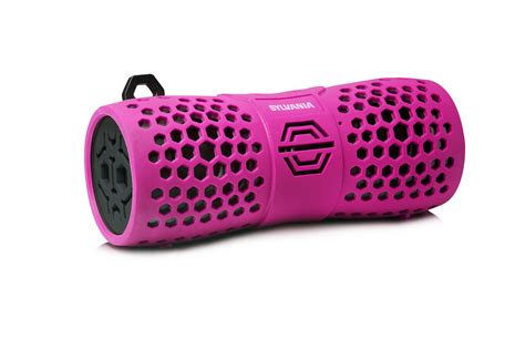 Sylvania SP353 Water Resistant Rugged Bluetooth Speaker - Black/Pink - Walmart.com - Walmart.com