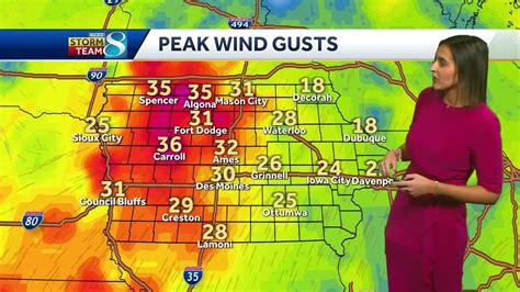 Iowa weather: Not as windy, not as cold Wednesday - YouTube