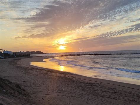 Beach in Casablanca stock image. Image of cloud, ocean - 272085349