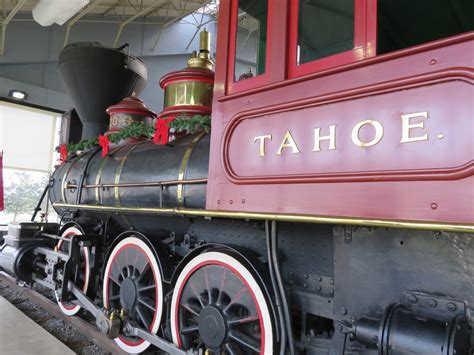 The beautiful Tahoe, an 1875 steam engine was part of the rail line that served the Comstock ...