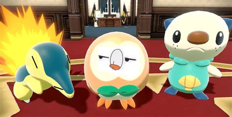 oshawott looked kinda disappointed in the legends trailer so i made every starter disappointed ...