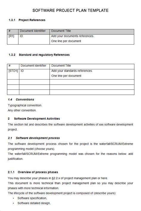 Software Project Planning Template