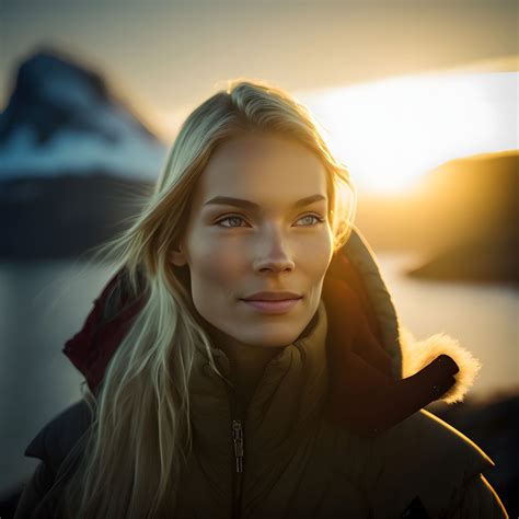 Free image: A Woman in Her 30s Enjoys the Sea in Norway - Premium Free AI Generated stock photos ...