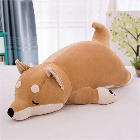 Aliexpress.com : Buy Cotton Lying Big Dog Plush Toys Firewood Dog Doll ...