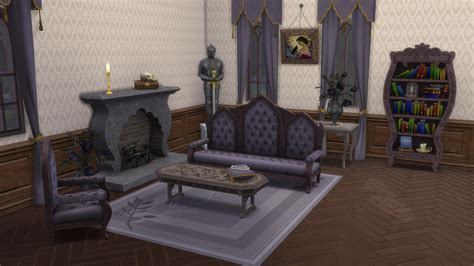 Sims 4 Gothic Bedroom CC