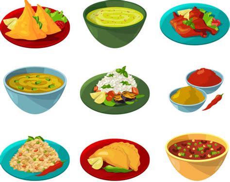 Indian Food Illustrations, Royalty-Free Vector Graphics & Clip Art - iStock