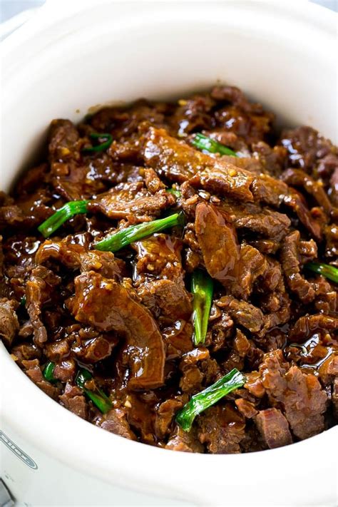 Slow Cooker Mongolian Beef - Dinner at the Zoo