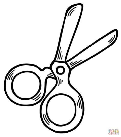 Scissors coloring page | Free Printable Coloring Pages