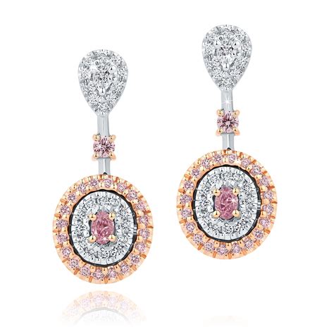 Erina Argyle Pink Diamond Drop Earrings - Fine Jewellery and Argyle ...