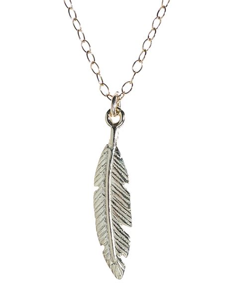 Silver Feather Necklace,silver Necklace,dainty Necklace,minimalist ...