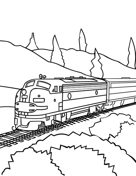 Bullet Train Coloring Page at GetColorings.com | Free printable ...