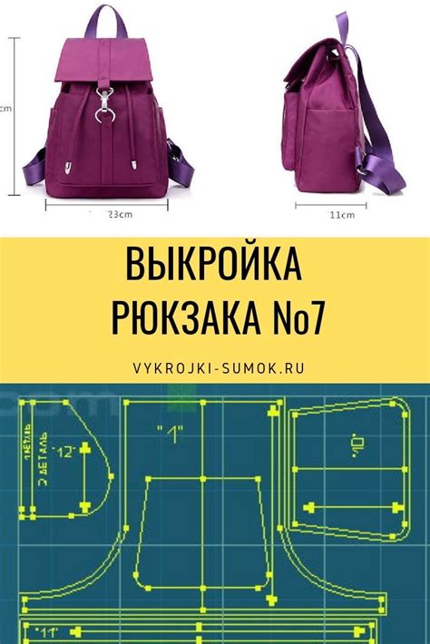 Выкройка рюкзака №7 - #creativewoodworks #dıywood #woodcreativedesign | Backpack pattern ...