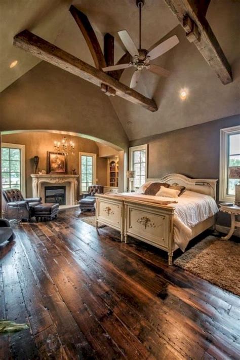 120 Awesome Farmhouse Master Bedroom Decor Ideas | Rustic farmhouse ...