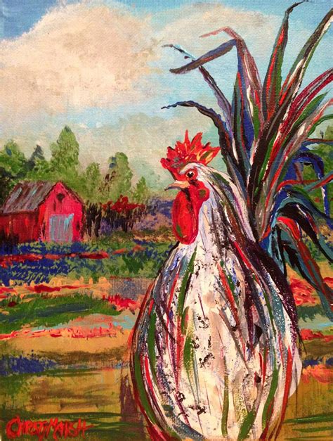 Pin on art rooster and chicken