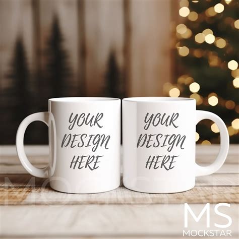 Mug Mockup White Coffee Cup Mockup Bundle Winter Mockups Modern White Coffee Mug Mockup Coffee ...