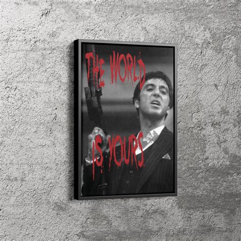 Scarface Poster Tony Montana Quote Hand Made Posters Canvas | Etsy