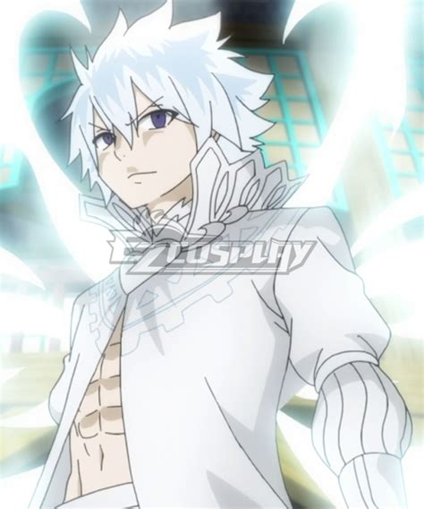 Fairy Tail The Black Wizard Zeref Dragneel White Cosplay Costume