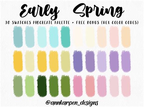 Spring Color Swatches