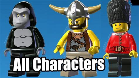 All Characters in LEGO City Undercover (Grid) - YouTube