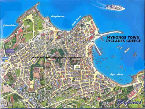 mykonos map town - Google Search