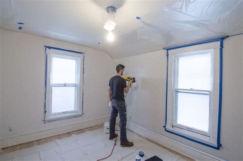 Painting Walls with a Paint Sprayer @wagnerspraytech @trimaco #sponsored Interior Paint Sprayer ...