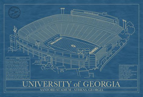 Georgia - Sanford Stadium - Stadium Blueprint Company