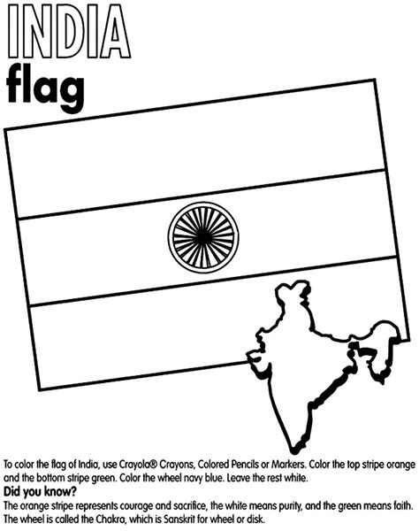 India Flag Coloring Page - Coloring Home