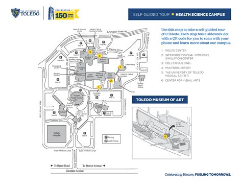 Health Science Campus and Toledo Museum of Art Map