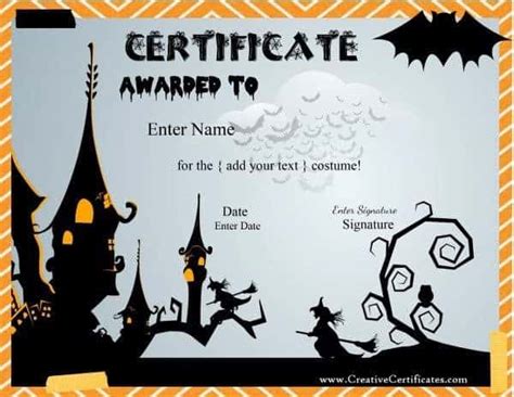 Halloween Certificate Template