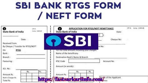 SBI RTGS Form PDF Download 2024 | SBI NEFT Form Download Latest [PDF] - fastsarkariinfo.com