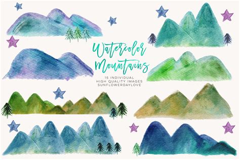 watercolor mountains clipart 10 free Cliparts | Download images on Clipground 2024